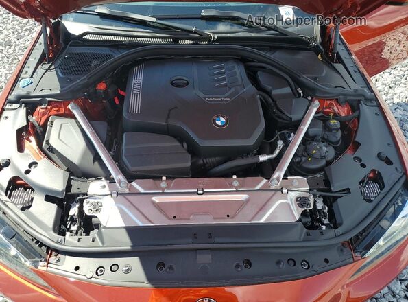WBA23AT03MCH13691 2021 BMW 4 SERIES Orange უკანა სალონის ხედი