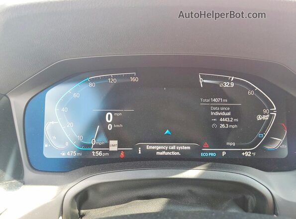 WBA23AT03MCH13691 2021 BMW 4 SERIES Orange ხელსაწყოთა პანელის ხედი