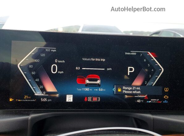 WBA23AT07RCP07705 2024 BMW 4 SERIES White Vista del cuadro de instrumentos
