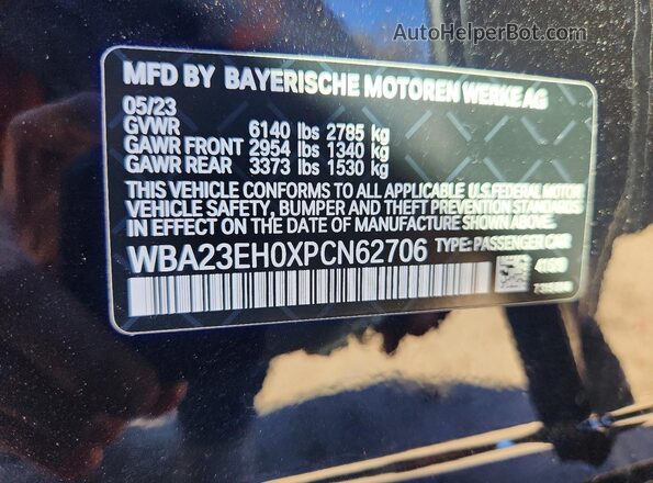 WBA23EH0XPCN62706 2023 BMW 7 SERIES Синий 