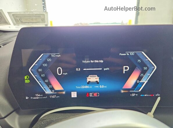 WBA23GG03S7S58776 2025 BMW 2 SERIES White Instrument cluster view