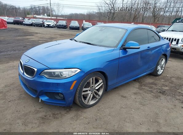 WBA2H9C35HV642236 2017 BMW 2 SERIES Blue წინა მარცხენა ხედი სამი მეოთხედიდან