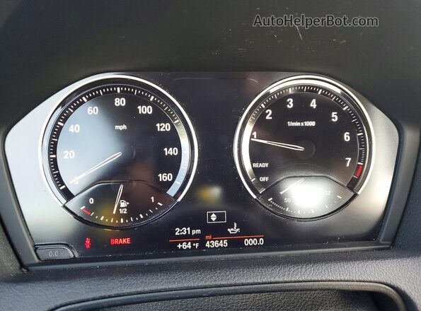 WBA2J1C52JVB98605 2018 BMW 2 SERIES Blue Սարքավորումների վահանակի տեսք