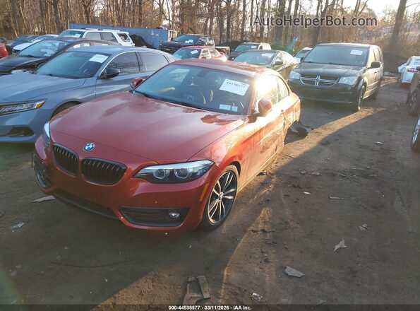 WBA2J1C55JVB98629 2018 BMW 2 SERIES Pewter წინა მარცხენა ხედი სამი მეოთხედიდან