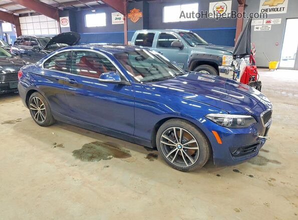 WBA2J3C50JVD48559 2018 BMW 2 SERIES Синий Передняя правая четверть