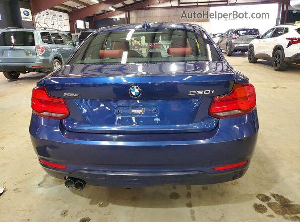WBA2J3C50JVD48559 2018 BMW 2 SERIES Синий Вид сзади