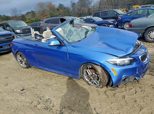 WBA2K1C53K7D56601 2019 BMW 2 SERIES Синий Передняя правая четверть
