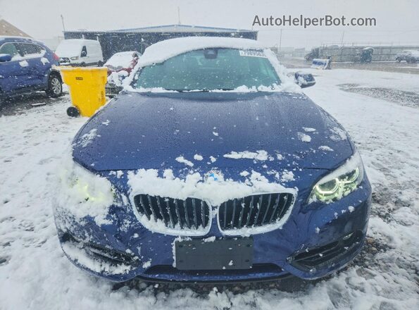 WBA2K1C59KVD42228 2019 BMW 2 SERIES Blue Front view