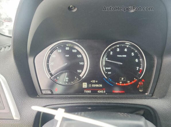 WBA2K1C59KVD42228 2019 BMW 2 SERIES Blue Instrument cluster view