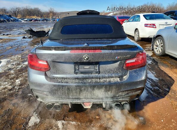 WBA2L3C31HV667338 2017 BMW M2 Gray Vista trasera