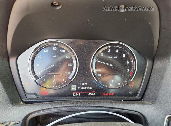 WBA2M7C01M7H92352 2021 BMW 2 SERIES Красный Вид щитка приборов