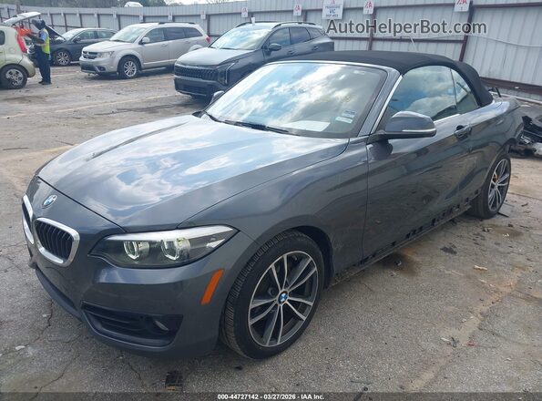 WBA2M7C5XJVD51435 2018 BMW 2 SERIES Gray Front left