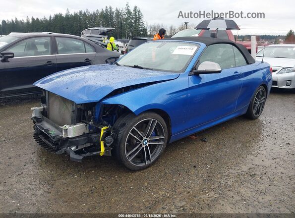 WBA2N3C57JVC29296 2018 BMW M2 Blue Front left