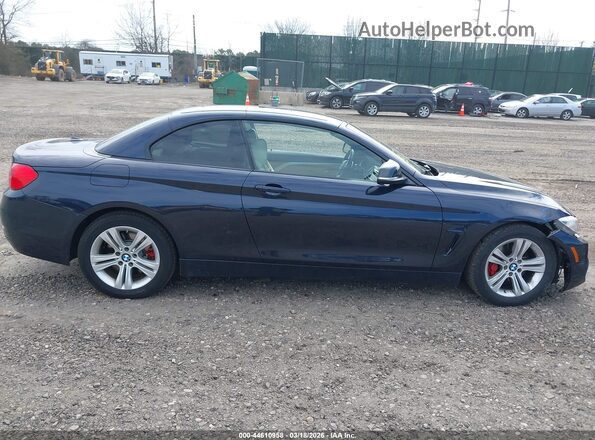 WBA3T7C53G5A38226 2016 BMW 4 SERIES Blue Rear interior view