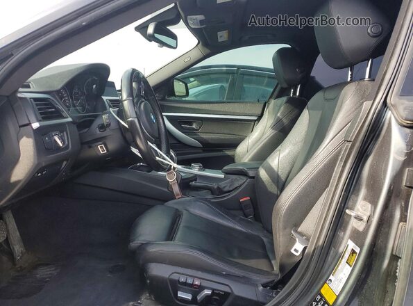 WBA3X9C56GD869528 2016 BMW 3 SERIES Угольный Вид салона спереди