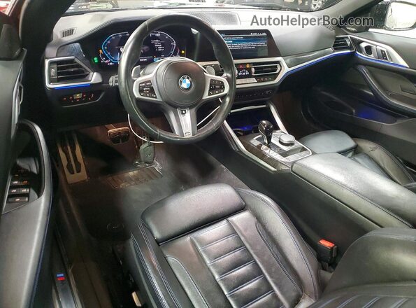 WBA43AT01NCH81207 2022 BMW 4 SERIES Black Dashboard view