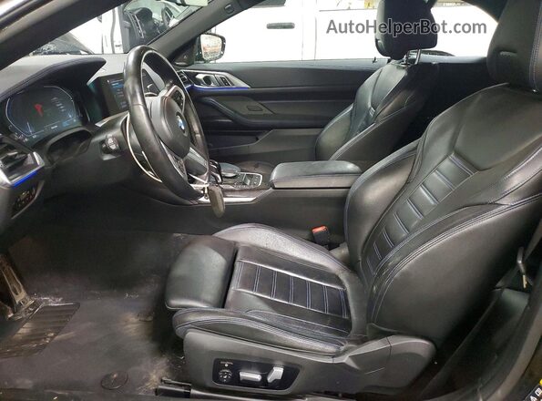 WBA43AT01NCH81207 2022 BMW 4 SERIES Black Front interior view