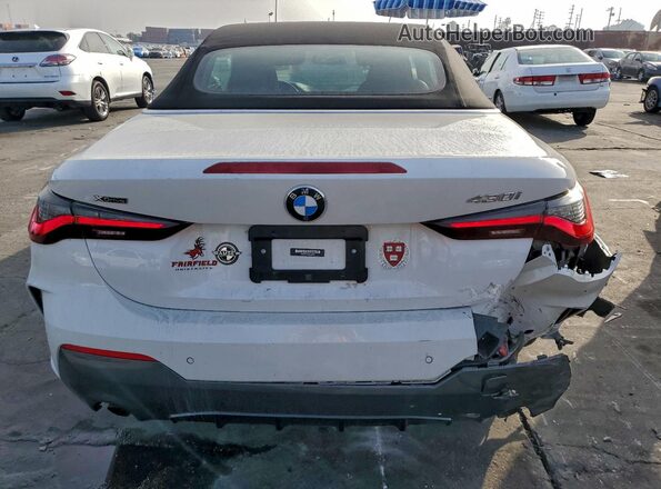 WBA43AT03PCL32501 2023 BMW 4 SERIES White Rear view