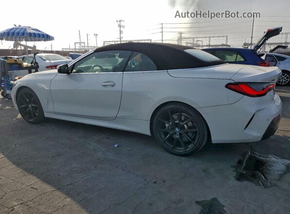 WBA43AT03PCL32501 2023 BMW 4 SERIES White Rear left