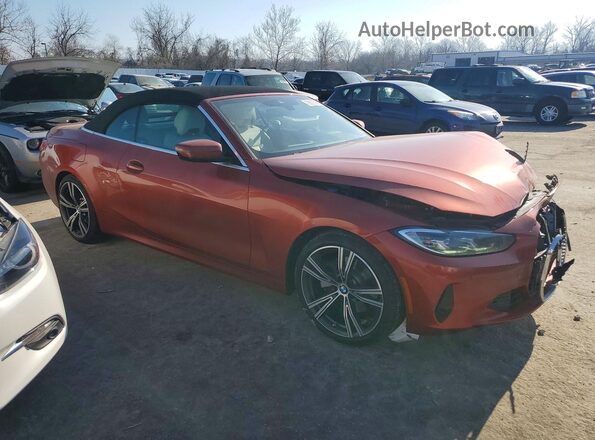 WBA43AT06PCM01228 2023 BMW 4 SERIES Orange Передня права чверть