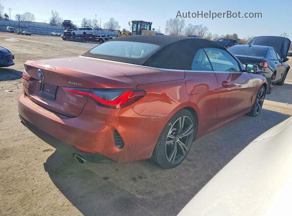 WBA43AT06PCM01228 2023 BMW 4 SERIES Orange Задня права чверть
