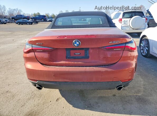 WBA43AT06PCM01228 2023 BMW 4 SERIES Orange Вид ззаду