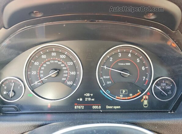 WBA4A9C51GG504890 2016 BMW 4 SERIES White ხელსაწყოთა პანელის ხედი