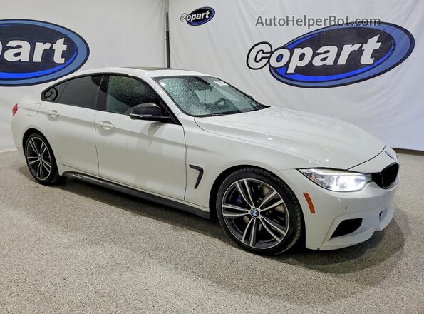 WBA4E3C59HG186990 2017 BMW 4 SERIES Белый Передняя правая четверть
