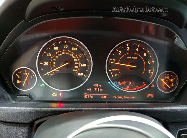 WBA4E3C59HG186990 2017 BMW 4 SERIES Белый Вид щитка приборов