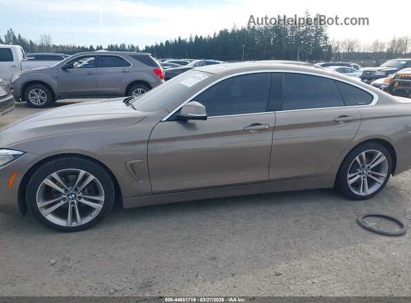 WBA4F7C58HG437616 2017 BMW 4 SERIES Желто-коричневый Панорамный вид салона 360°
