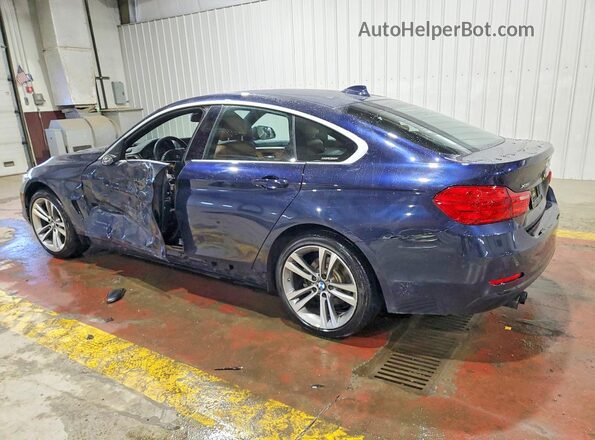 WBA4F9C38HG813290 2017 BMW 4 SERIES Blue Trasero izquierdo
