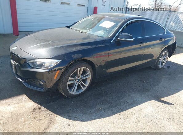 WBA4F9C50HG791822 2017 BMW 4 SERIES Black წინა მარცხენა ხედი სამი მეოთხედიდან