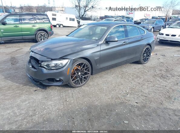 WBA4F9C51HG792607 2017 BMW 4 SERIES Gray Front left