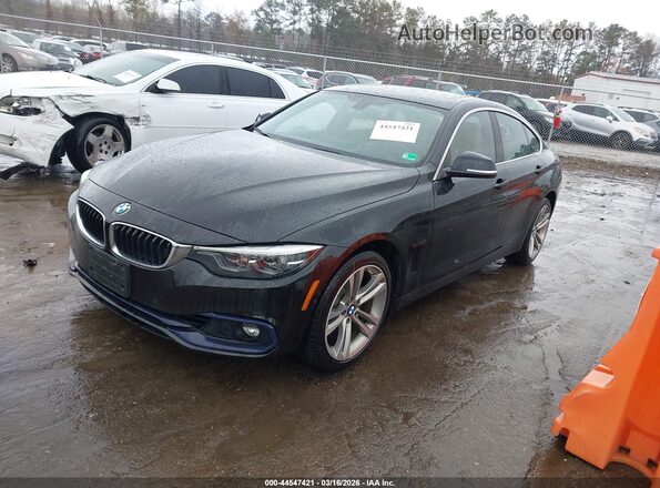 WBA4J3C57KBL08861 2019 BMW 4 SERIES Black წინა მარცხენა ხედი სამი მეოთხედიდან