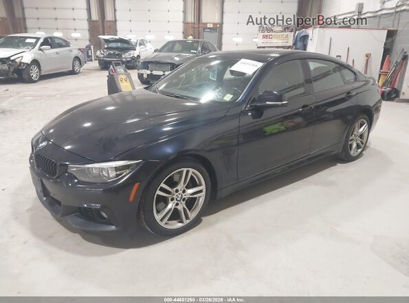 WBA4J7C53JBH14497 2018 BMW 4 SERIES Dark Blue Առջևի ձախ երեք քառորդ տեսարան