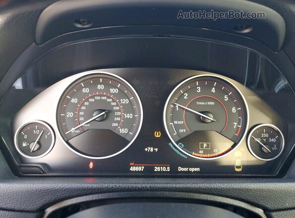 WBA4W3C55KAF91545 2019 BMW 4 SERIES Black Widok zestawu wskaźników