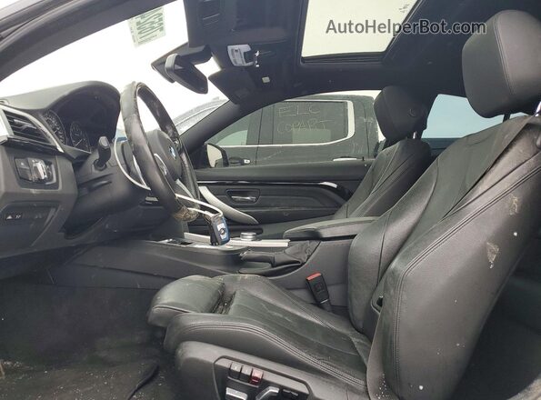 WBA4W5C00LFJ60953 2020 BMW 4 SERIES Black წინა სალონის ხედი