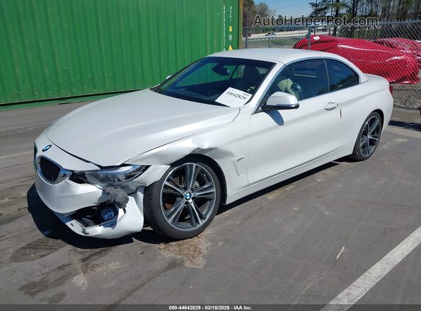 WBA4Z1C51JEC73005 2018 BMW 4 SERIES White Առջևի ձախ երեք քառորդ տեսարան