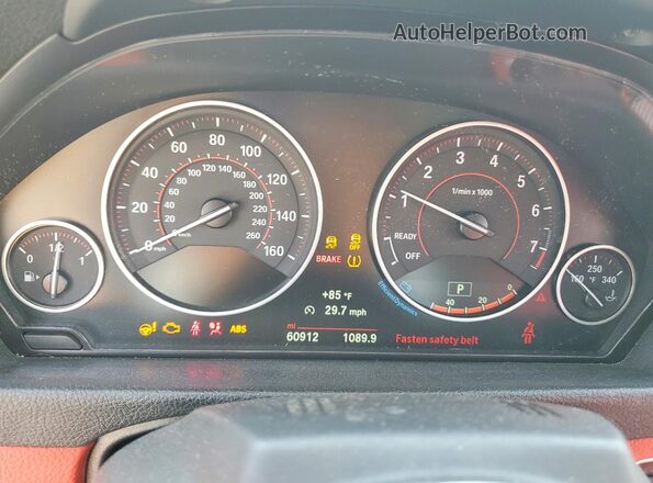 WBA4Z1C56JEC60220 2018 BMW 4 SERIES White Widok zestawu wskaźników