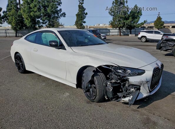 WBA53AP08MCF72320 2021 BMW 4 SERIES White Delantero derecho