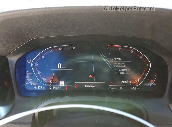WBA53AP08MCH04847 2021 BMW 4 SERIES Black Vista del cuadro de instrumentos