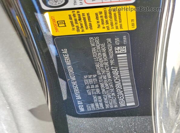 WBA53AP08MCH04847 2021 BMW 4 SERIES Black Vista del compartimento del motor