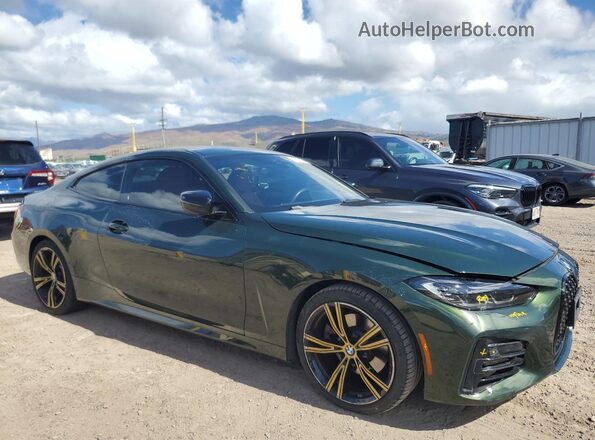 WBA53AP08NCH94759 2022 BMW 4 SERIES Green Delantero derecho