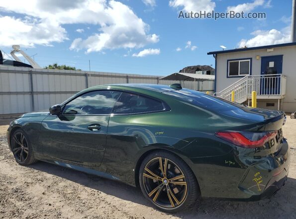 WBA53AP08NCH94759 2022 BMW 4 SERIES Green Trasero izquierdo