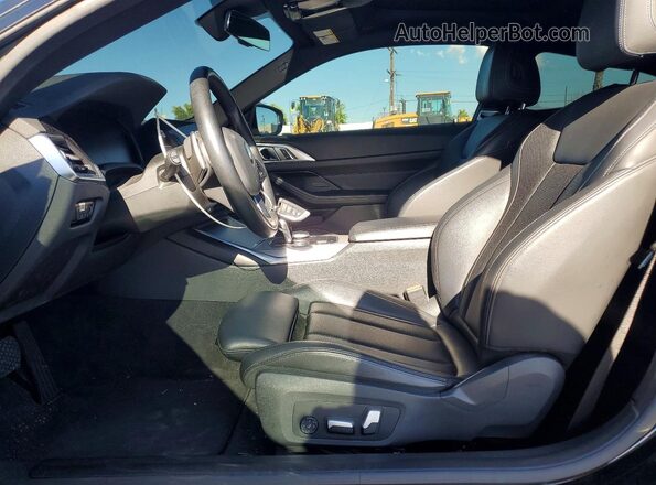 WBA53AP08NCJ19068 2022 BMW 4 SERIES Black Вид салону спереду