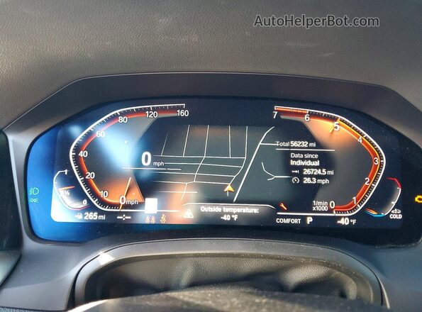 WBA53AP08NCJ19068 2022 BMW 4 SERIES Black Вид щитка приладів