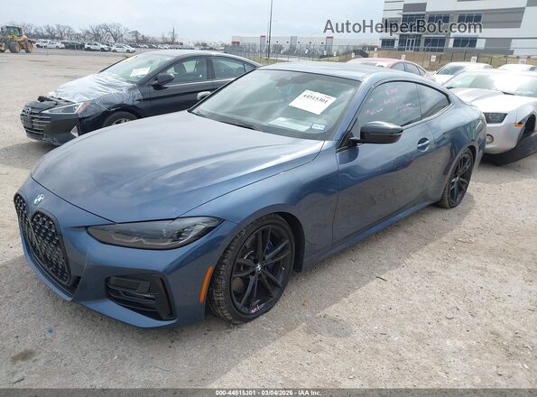 WBA53AP08PCL73642 2023 BMW 4 SERIES Синий Передняя левая четверть