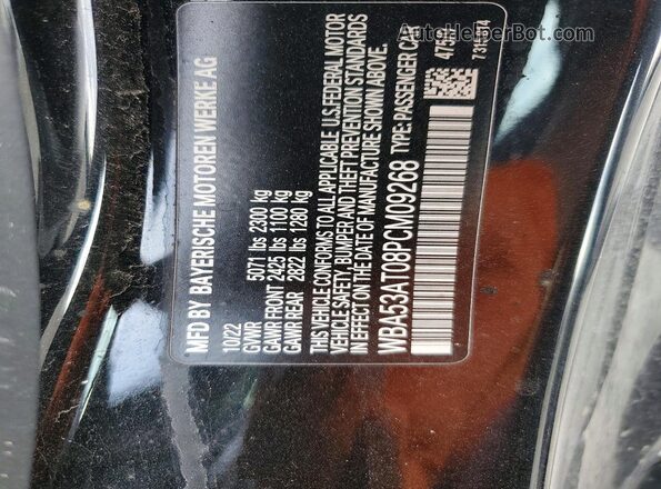 WBA53AT08PCM09268 2023 BMW M4 Black ძრავის განყოფილების ხედი