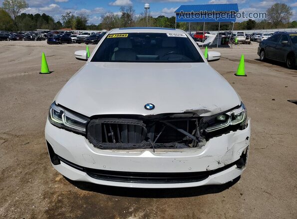 WBA53BH03MCF03913 2021 BMW 5 SERIES White Front view