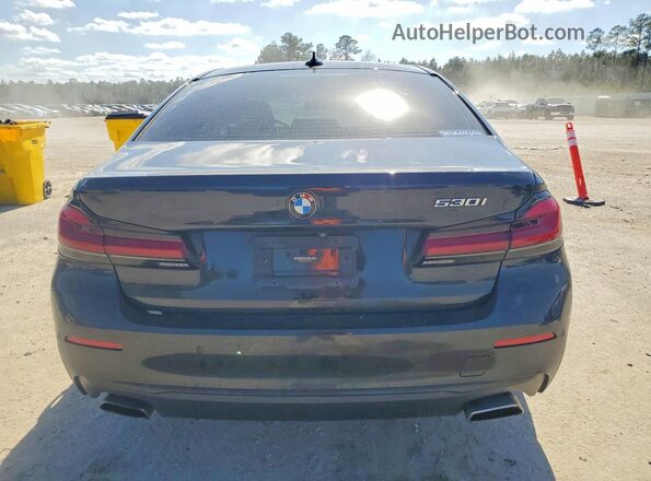 WBA53BH05MWX00934 2021 BMW 5 SERIES Black Rear view